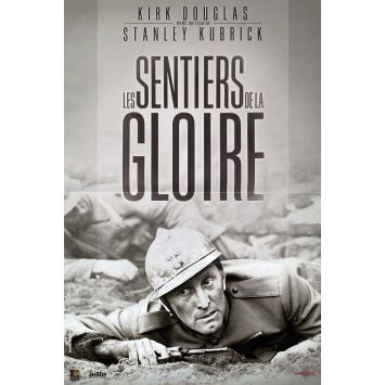 PATH OF GLORY French Movie Poster- 15x21 in. - 1957/R1990 - Kirk Douglas, Stanley Kubrick