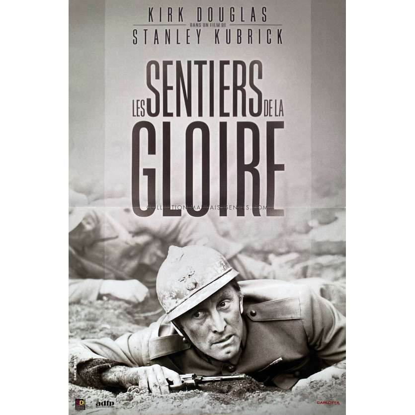 LES SENTIERS DE LA GLOIRE Affiche de film- 40x60 cm. - 1957/R1990 - Kirk Douglas, Stanley Kubrick