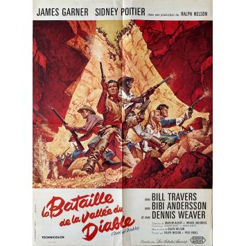 DUEL AT DIABLO French Movie Poster- 23x32 in. - 1966 - James Garner, Ralph Nelson