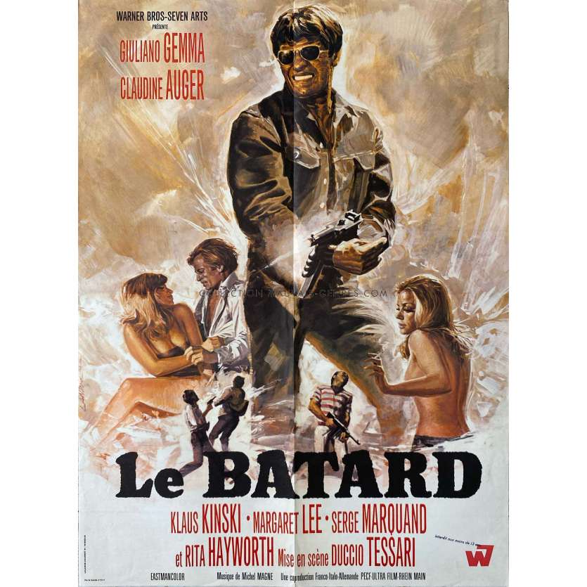LE BATARD Affiche de film- 60x80 cm. - 1968 - Giuliano Gemma, Duccio Tessari
