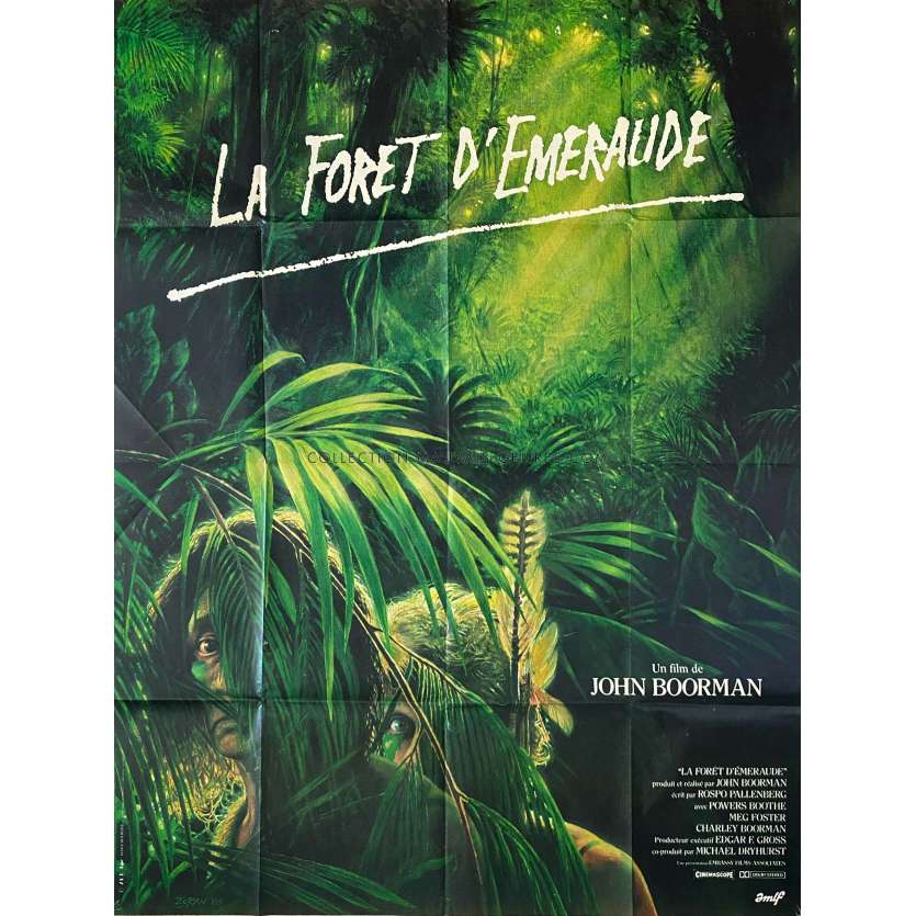 LA FORET D'EMERAUDE Affiche de film- 120x160 cm. - 1985 - Powers Boothe, John Boorman