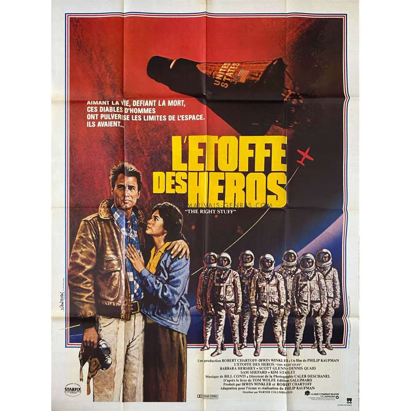 L'ETOFFE DES HEROS Affiche de film- 120x160 cm. - 1983 - Sam Sheppard, Philip Kaufman