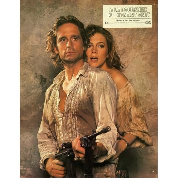 ROMANCING THE STONE French Lobby Card N01 - 9x12 in. - 1984 - Michael Douglas, Robert Zemeckis