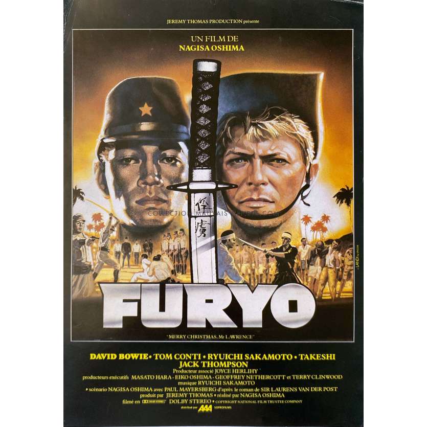 MERRY CHRISTMAS MR LAWRENCE French Herald/Trade Ad- 9x12 in. - 1983 - David Bowie, Nagisa Oshima