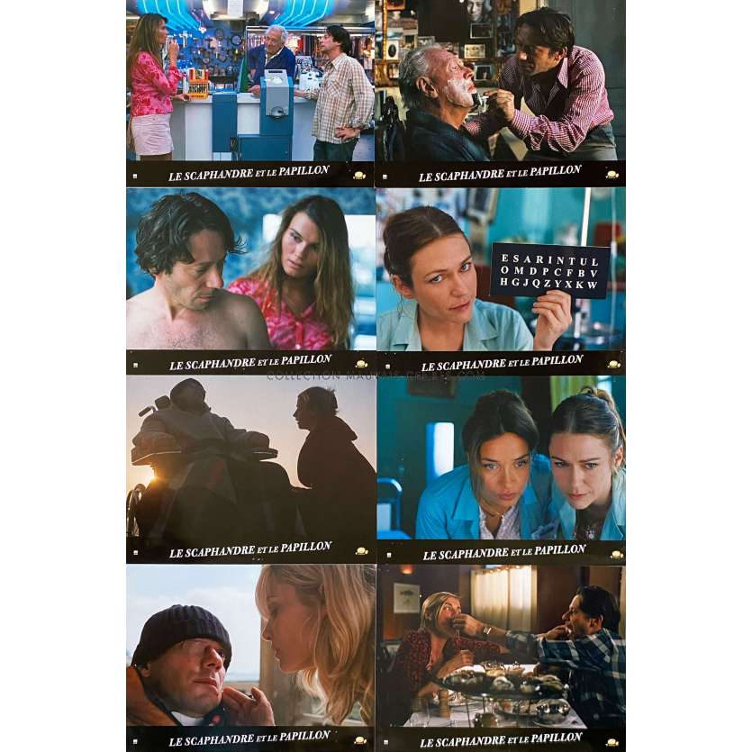 LE SCAPHANDRE ET LE PAPILLON Photos de films x8 21x30 - 2007 - Mathieu Amalric, Julian Schnabel