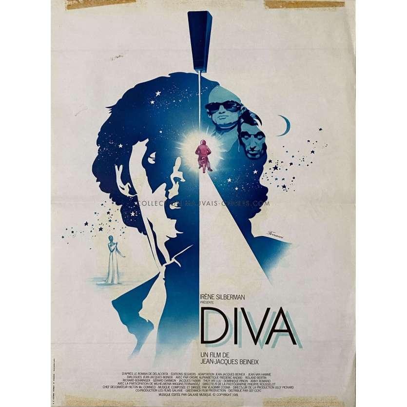 DIVA Affiche de film- 40x54 cm. - 1981 - Jean-Hugues Anglade, Jean-Jacques Beineix