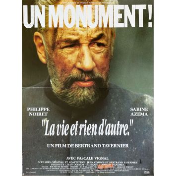 LA VIE ET RIEN D'AUTRE Affiche de film- 40x54 cm. - 1989 - Philippe Noiret, Bertrand Tavernier