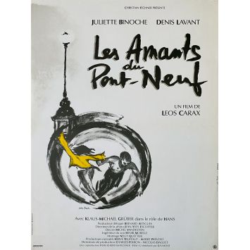 THE LOVERS UNDER THE BRIDGEMovie Poster- 15x21 in. - 1991 - Juliette Binoche, Leos Carax