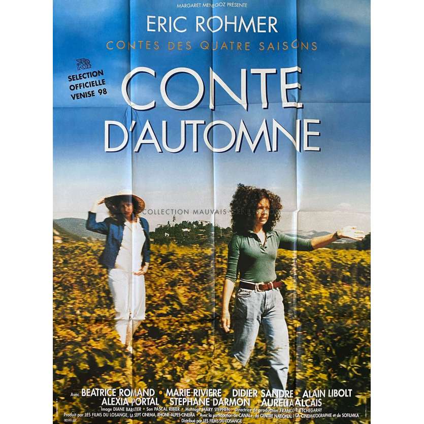 CONTE D'AUTOMNE Affiche de film- 120x160 cm. - 1998 - Marie Rivière, Eric Rohmer