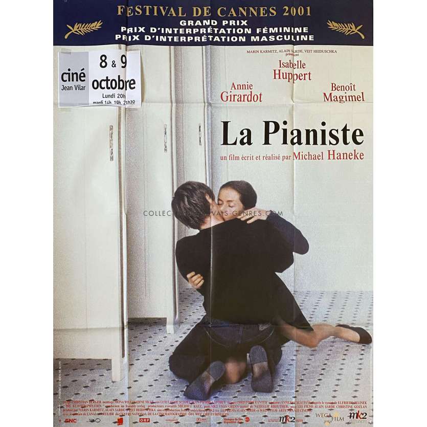 THE PIANO TEACHERMovie Poster- 47x63 in. - 2001 - Isabelle Huppert, Michael Haneke
