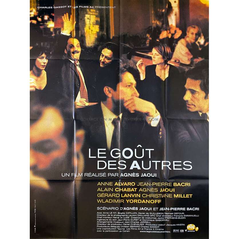 THE TASTE OF OTHERSMovie Poster- 47x63 in. - 2000 - Jean-Pierre Bacri, Agnès Jaoui