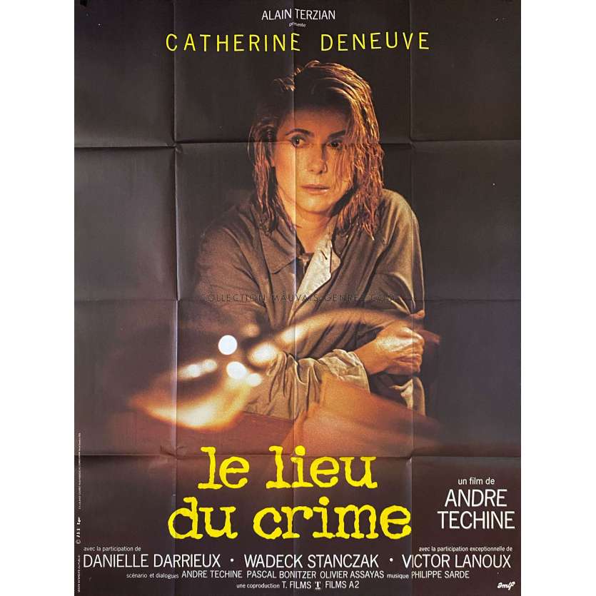 SCENE OF THE CRIMEMovie Poster- 47x63 in. - 1986 - Catherine Deneuve, André Téchiné