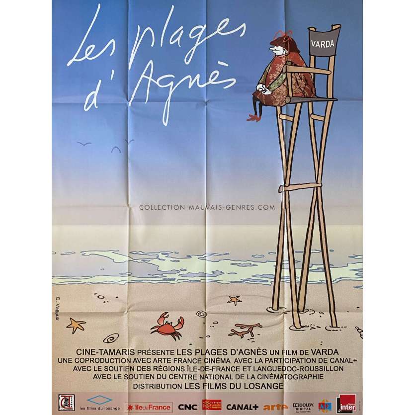 LES PLAGES D'AGNES Affiche de film- 120x160 cm. - 2008 - Agnès Varda, Agnès Varda