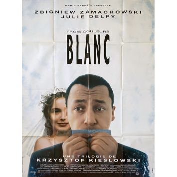THREE COLORS : WHITEMovie Poster- 47x63 in. - 1994 - Julie Delpy, Krzysztof Kieslowski