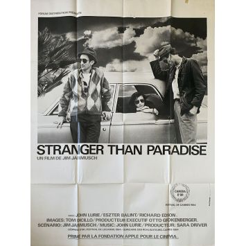 STRANGER THAN PARADISE French Movie Poster- 47x63 in. - 1984 - John Lurie, Jim Jarmusch