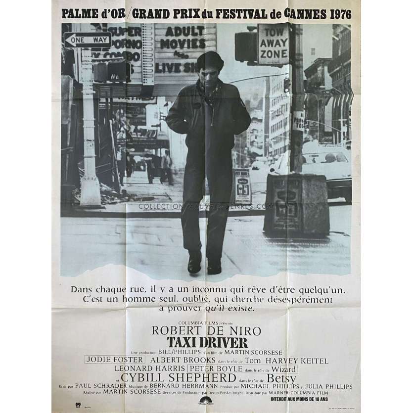 TAXI DRIVER Affiche de cinéma- 120x160 cm. - 1976 - Robert de Niro, Martin Scorsese