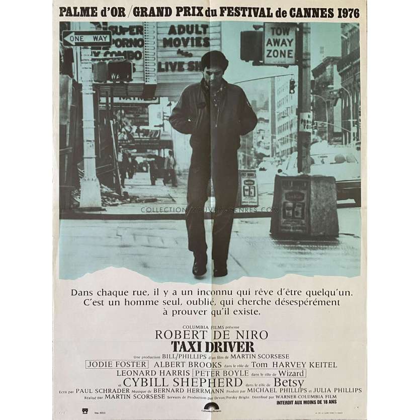 TAXI DRIVER Affiche de film- 60x80 cm. - 1976 - Robert de Niro, Martin Scorsese