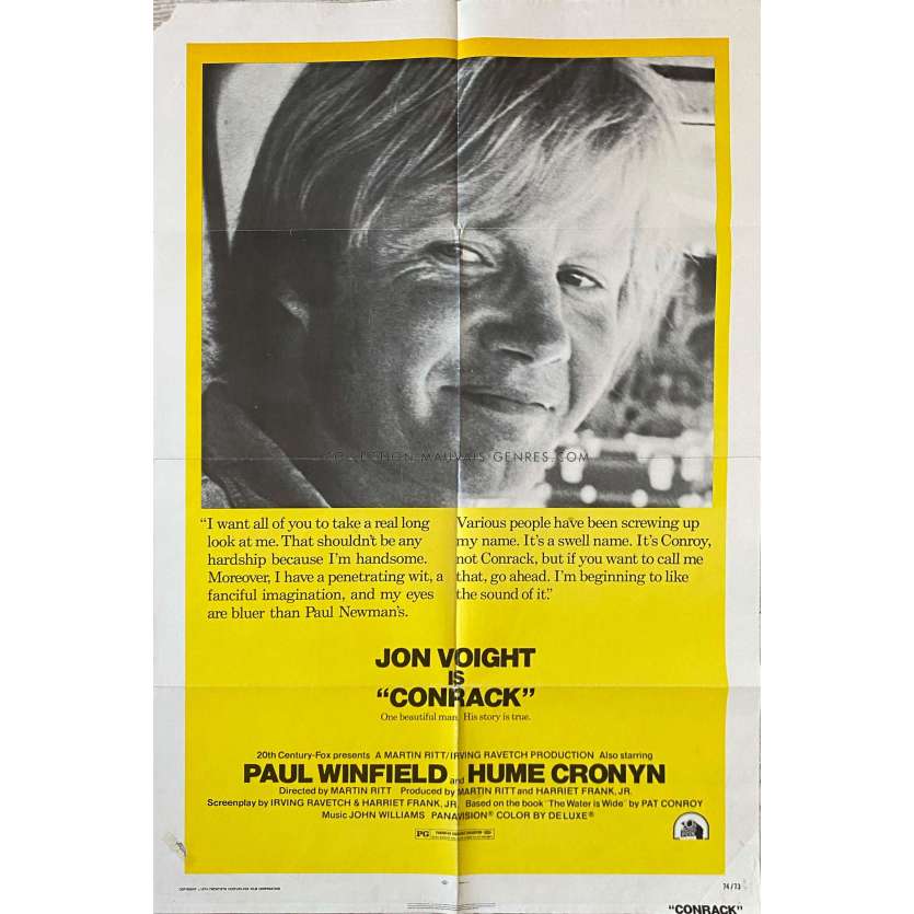 CONRACK Affiche de film- 69x104 cm. - 1974 - Jon Voight, Martin Ritt