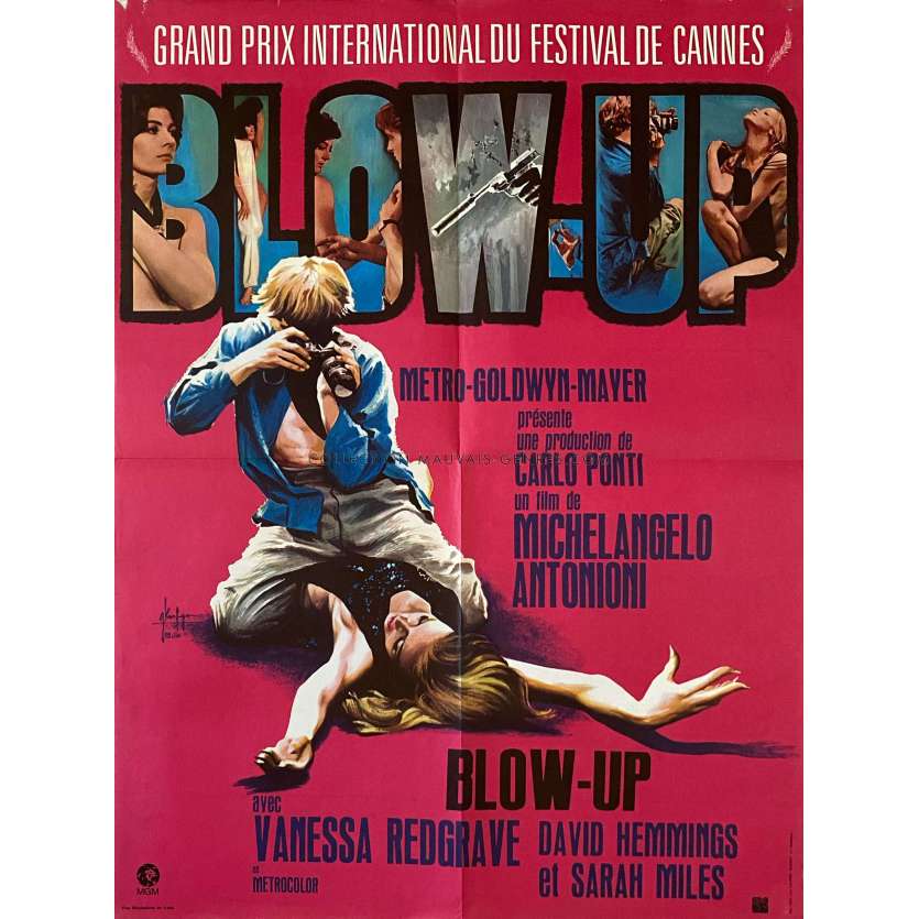 BLOW UP Affiche de film- 60x80 cm. - 1968/R1970 - David Hemmings, Michelangelo Antonioni