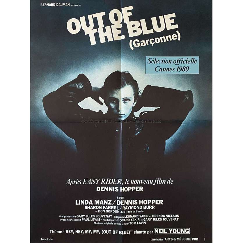 OUT OF THE BLUE Affiche de film- 60x80 cm. - 1980 - Linda Manz , Dennis Hopper
