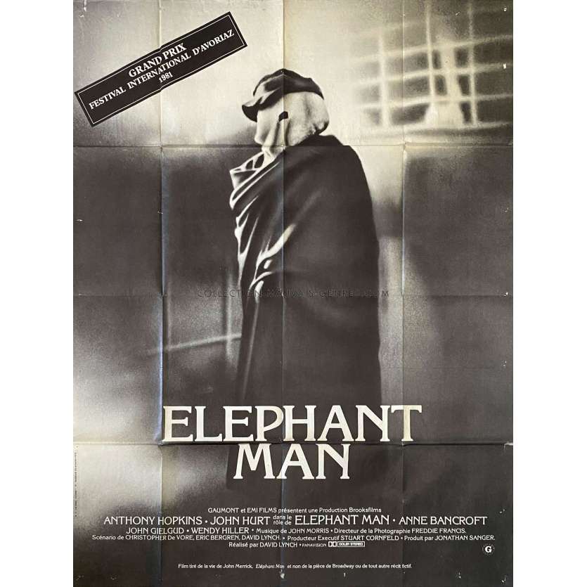 ELEPHANT MAN Affiche de film- 120x160 cm. - 1980 - John Hurt, David Lynch