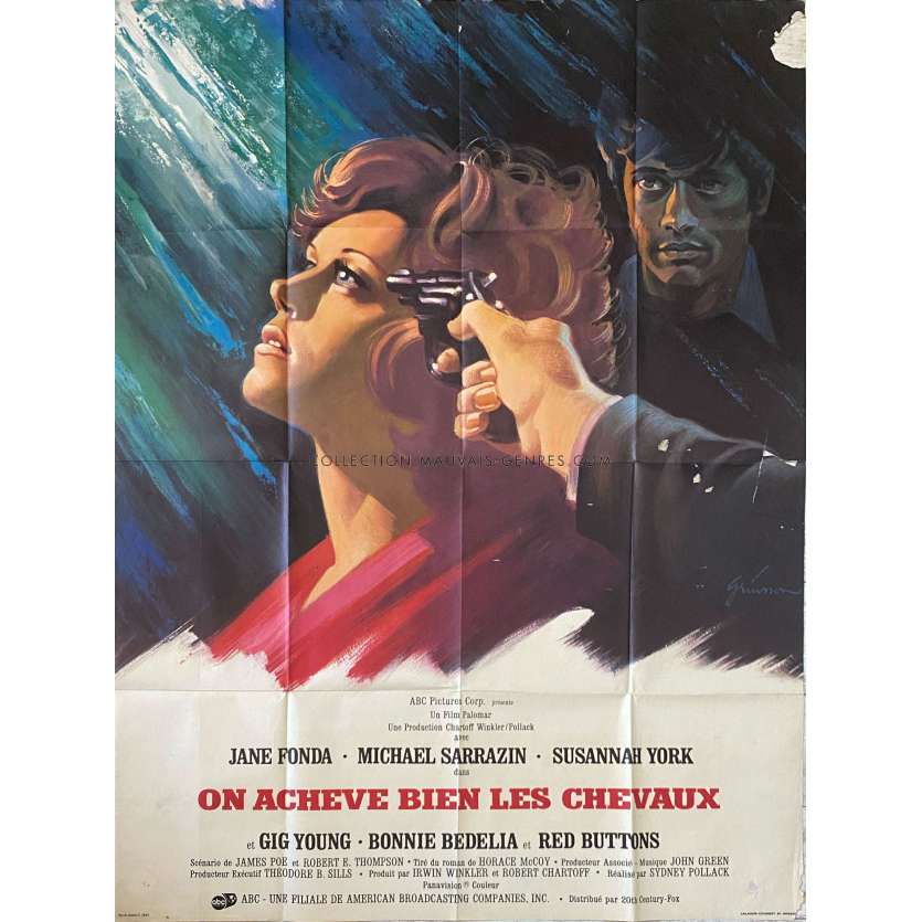ON ACHEVE BIEN LES CHEVAUX Affiche de film- 120x160 cm. - 1969 - Jane Fonda, Sydney Pollack