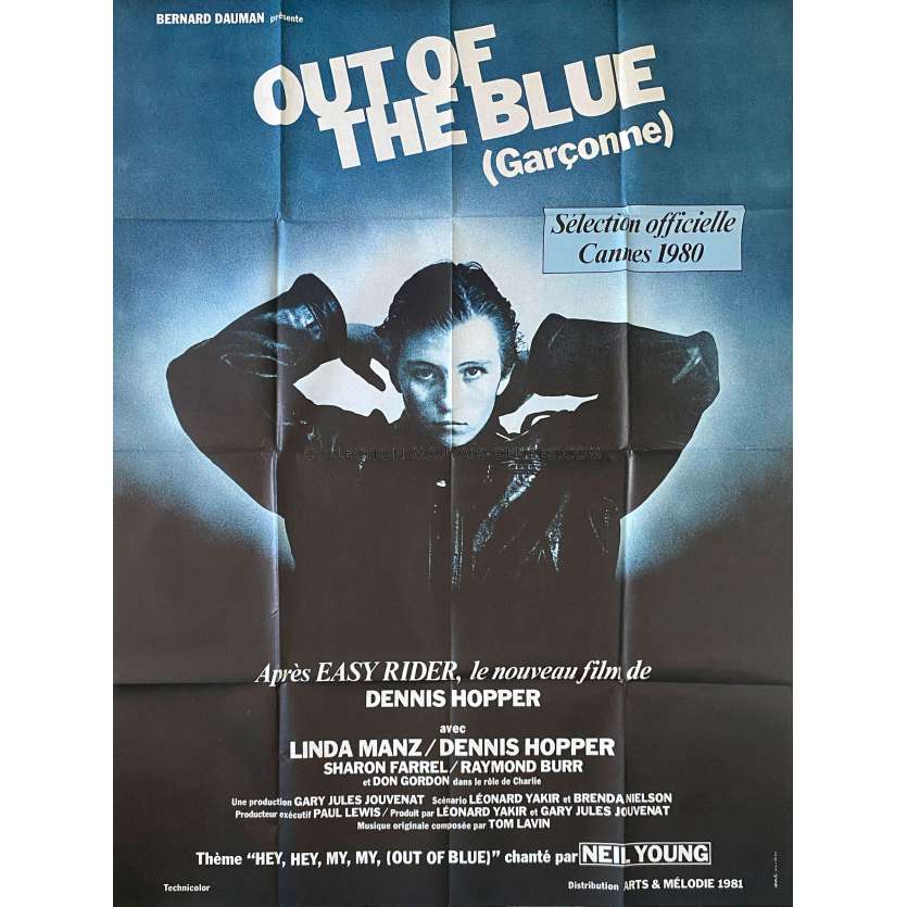 OUT OF THE BLUE Affiche de film- 120x160 cm. - 1980 - Linda Manz , Dennis Hopper