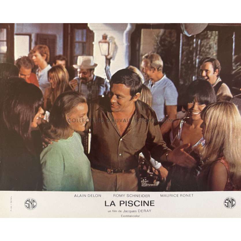 SWIMMING POOL French Lobby Card N13 - 10x12 in. - 1969 - Jacques Deray, Alain Delon