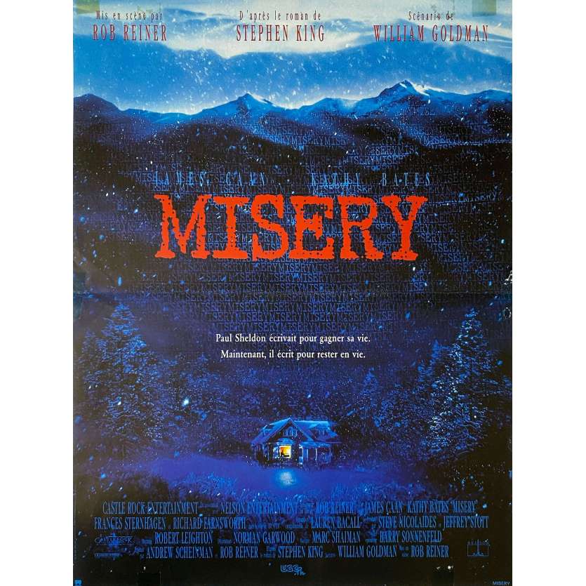 MISERYMovie Poster- 15x21 in. - 1990 - James Caan, Rob Reiner