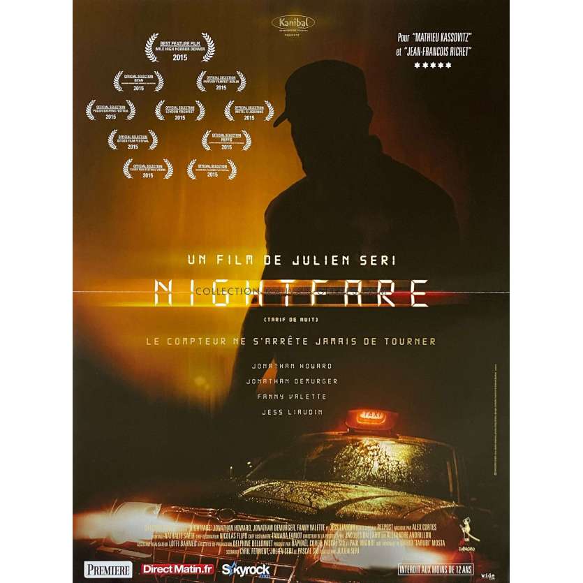NIGHTFARE Affiche de film- 40x54 cm. - 2015 - Jonathan Howard, Julien Seri