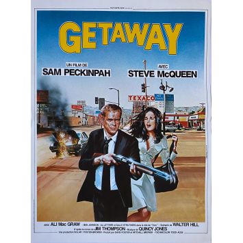 GUET-APENS Affiche de film- 40x54 cm. - 1972/R1980 - Steve McQueen, Sam Peckinpah