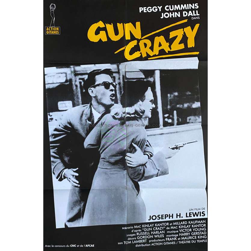 GUN CRAZY LE DEMON DES ARMES Affiche de film- 80x120 cm. - 1950/R1970 - John Dall, Joseph H. Lewis