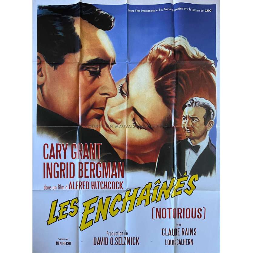 NOTORIOUSMovie Poster- 47x63 in. - 1946/R1980 - Cary Grant, Alfred Hitchcock