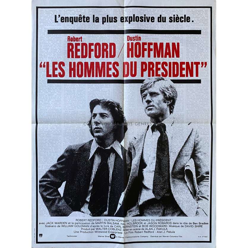 ALL THE PRESIDENT'S MENMovie Poster- 23x32 in. - 1976 - Dustin Hoffman, Alan J. Pakula
