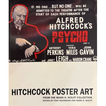HITCHCOCK POSTER ART Livre signé 128p - 24x30 cm. - 1999 - Cary Grant, Alfred Hitchcock
