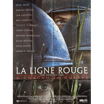 LA LIGNE ROUGE Affiche de film- 120x160 cm. - 1998 - Sean Penn, Terrence Malick