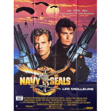 NAVY SEALS Affiche de film- 120x160 cm. - 1990 - Charlie Sheen, Lewis Teague