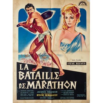 LA BATAILLE DE MARATHON Affiche de cinéma- 60x80 cm. - 1959 - Steve Reeves, Jacques Tourneur