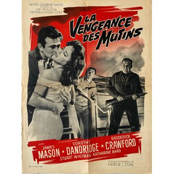 THE DECKS RAN REDMovie Poster- 23x32 in. - 1958 - James Mason, Andrew L. Stone
