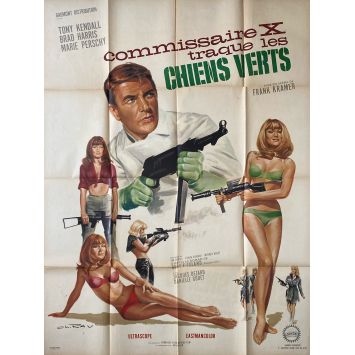 KOMMISSAR XMovie Poster- 47x63 in. - 1966 - Tony Kendall, Gianfranco Parolini