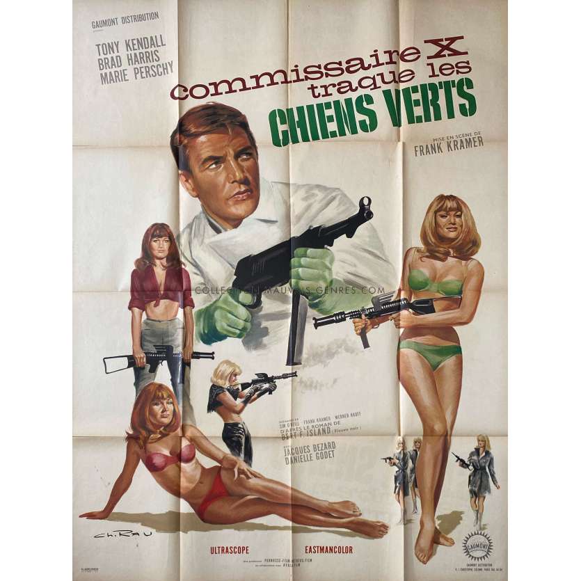 KOMMISSAR XMovie Poster- 47x63 in. - 1966 - Tony Kendall, Gianfranco Parolini
