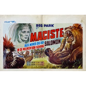 MACISTE IN THE KING SALOMON'S MINESMovie Poster- 14x21 in. - 1964 - Reg Park, Piero Regnoli