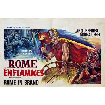 FIRE OVER ROMEMovie Poster- 14x21 in. - 1965 - Lang Jeffries, Guido Malatesta