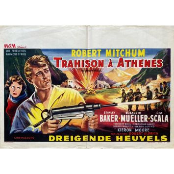 THE ANGRY HILLSMovie Poster- 14x21 in. - 1959 - Robert Mitchum, Robert Aldrich