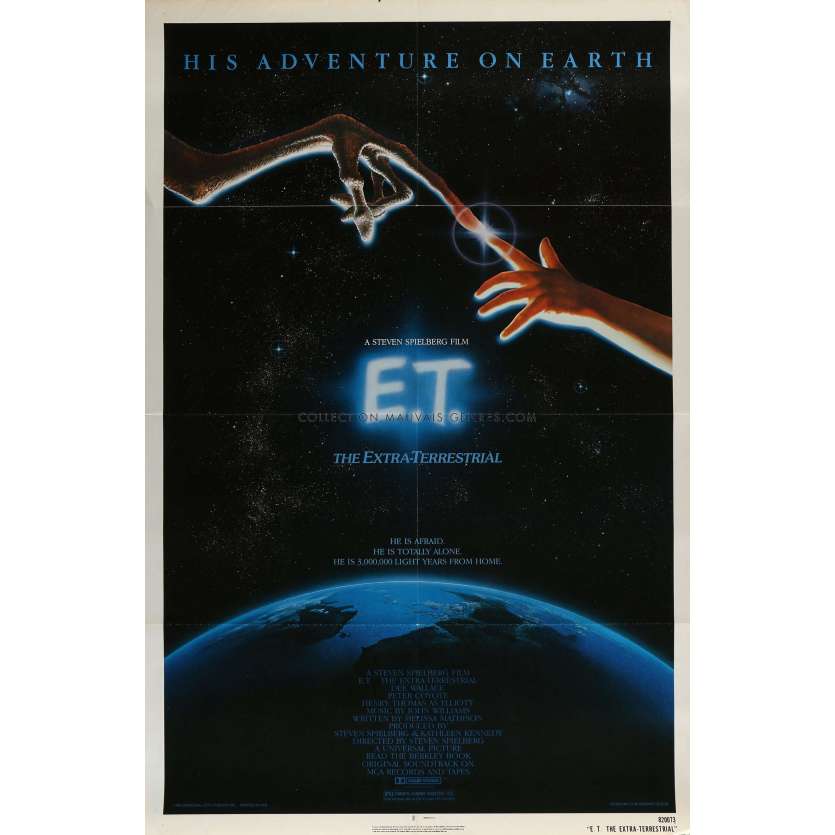 E.T. THE EXTRA-TERRESTRIALMovie Poster- 27x41 in. - 1982 - Dee Wallace, Steven Spielberg