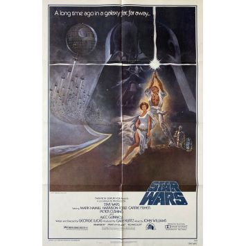 STAR WARS 4 - LA GUERRE DES ETOILES Affiche de film- 69x104 cm. - 1977 - Harrison Ford, George Lucas