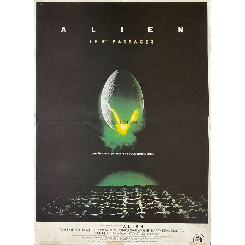 ALIEN Affiche de film- 40x54 cm. - 1979 - Sigourney Weaver, Ridley Scott
