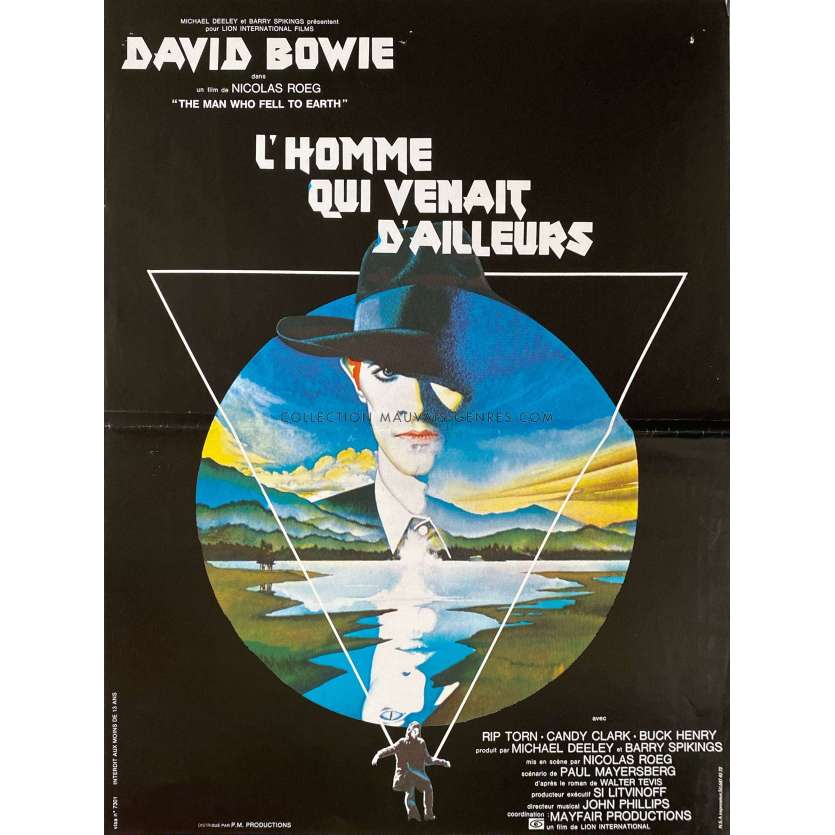 L'HOMME QUI VENAIT D'AILLEURS Affiche de film- 40x54 cm. - 1976 - David Bowie, Nicholas Roeg