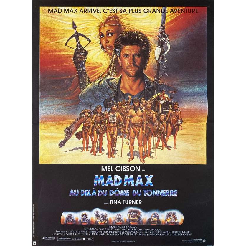 MAD MAX 3 Affiche de film- 40x54 cm. - 1985 - Mel Gibson, George Miller