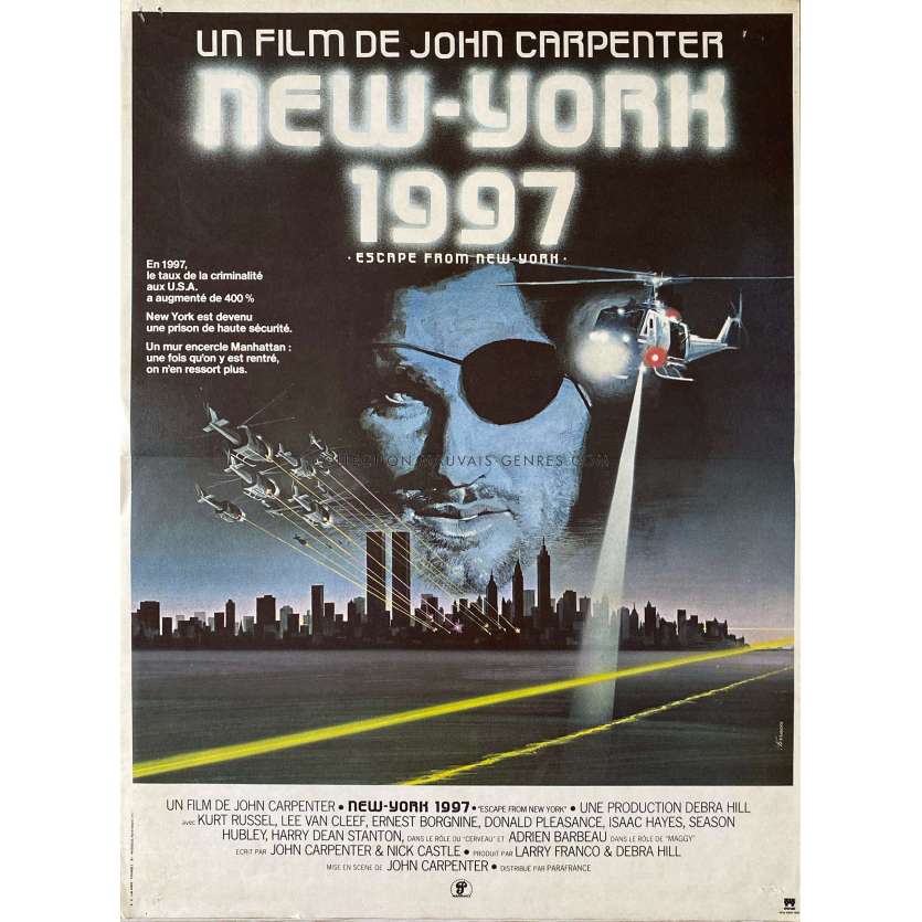 ESCAPE FROM NEW YORKMovie Poster- 15x21 in. - 1981 - Kurt Russel, John Carpenter